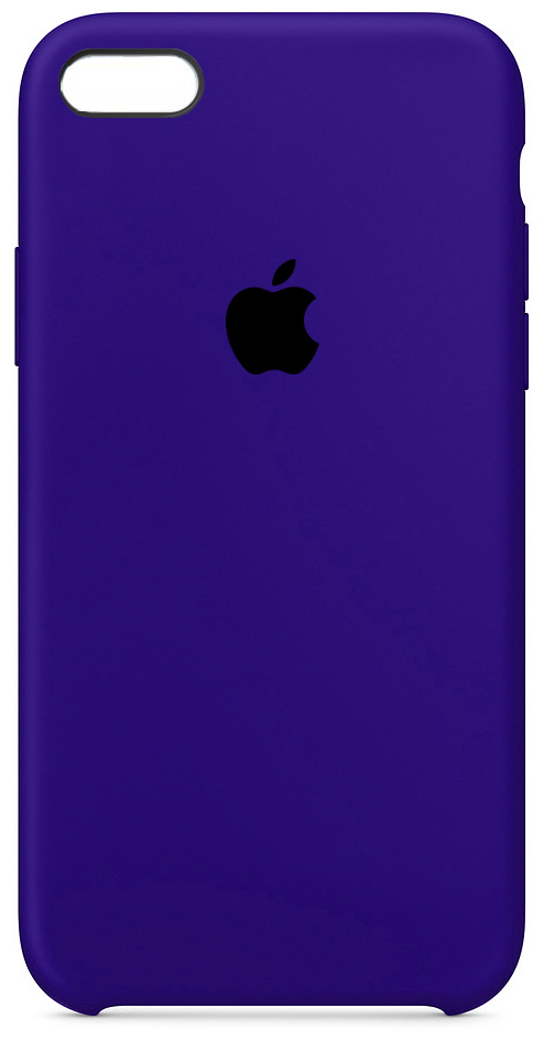 Чехол Silicone Case для iPhone 5/5s/SE темно-фиолетовый в Тюмени